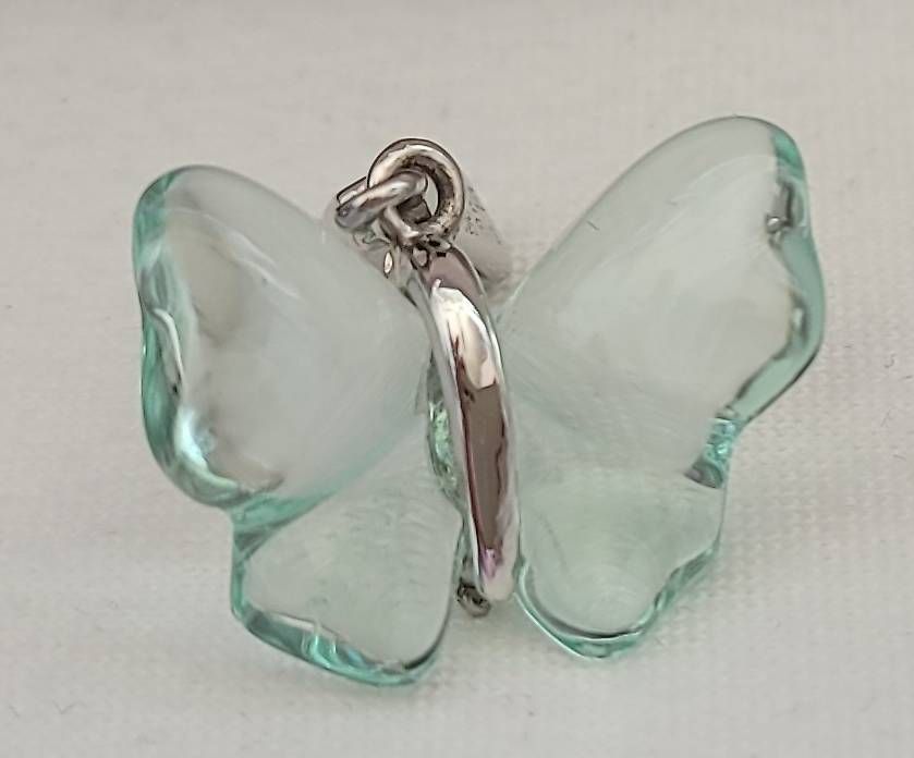 Lalique Ciondoli: Lalique Pendant Papillon PM Lagon AG – Nuovo e nell'imballaggio originale da Neuhausen venduto da mar_ryh8