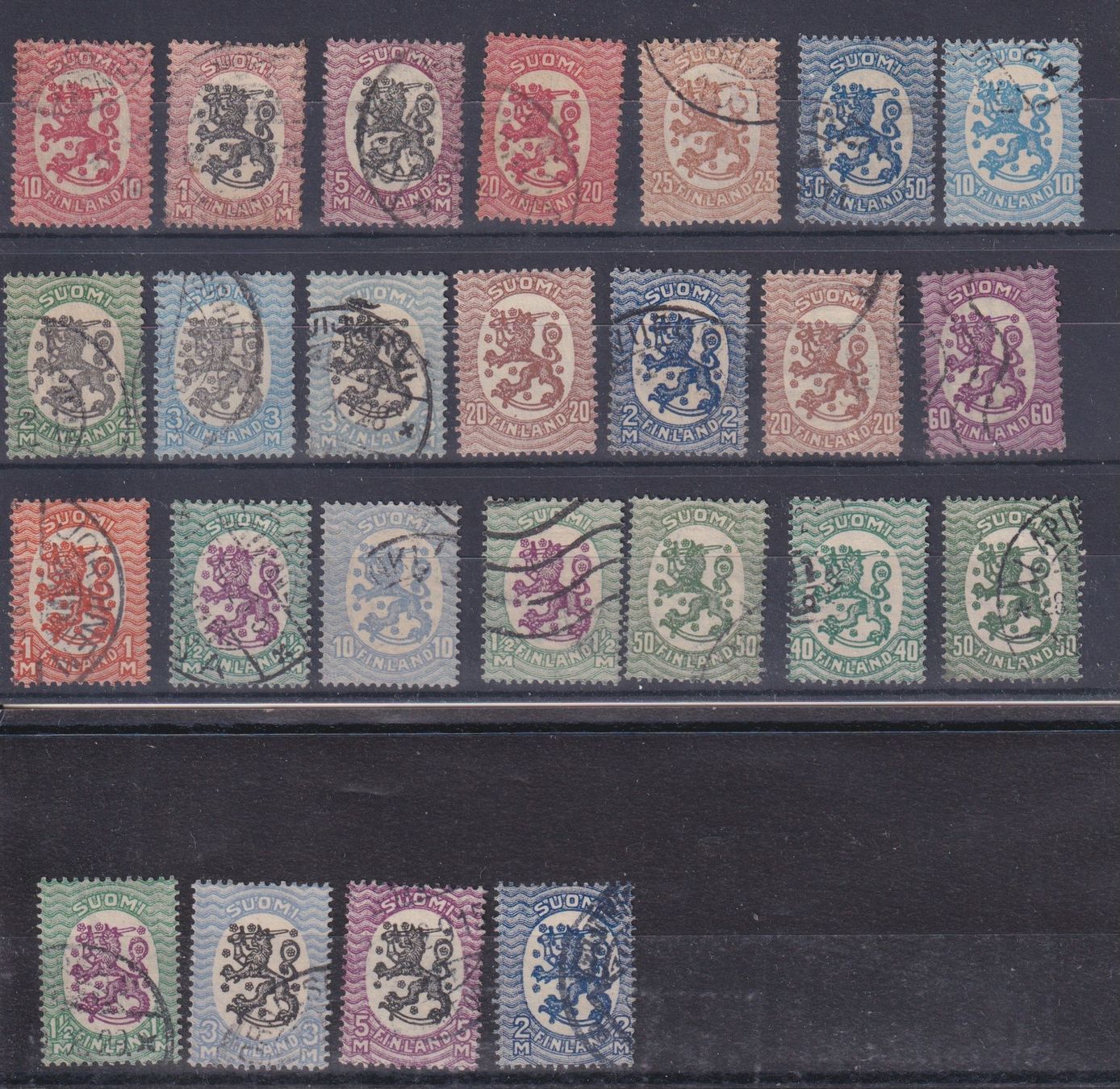 Alle Briefmarken: Finnland, Los versch. Marken gestempelt – Gebraucht aus Langenthal von 1195