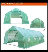 Neues stabiles XXL Folien Gewächshaus 600 x 300 x 200 cm