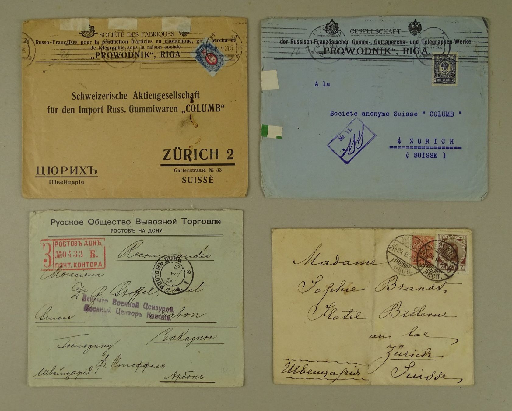 Tous les timbres: RUSSLAND, 8 ÄLTERE BRIEFE/KARTEN – D'occasion à Grüningen par Kartensammler 2