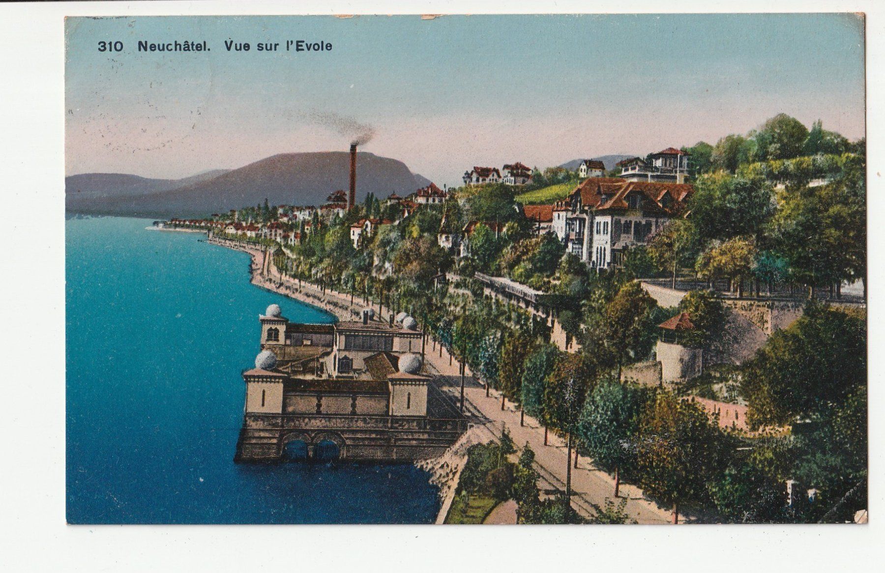Ansichtskarten: Neuenburg Vue sur l Evole Neuchatel – Gebraucht aus Rheineck von rhynegg