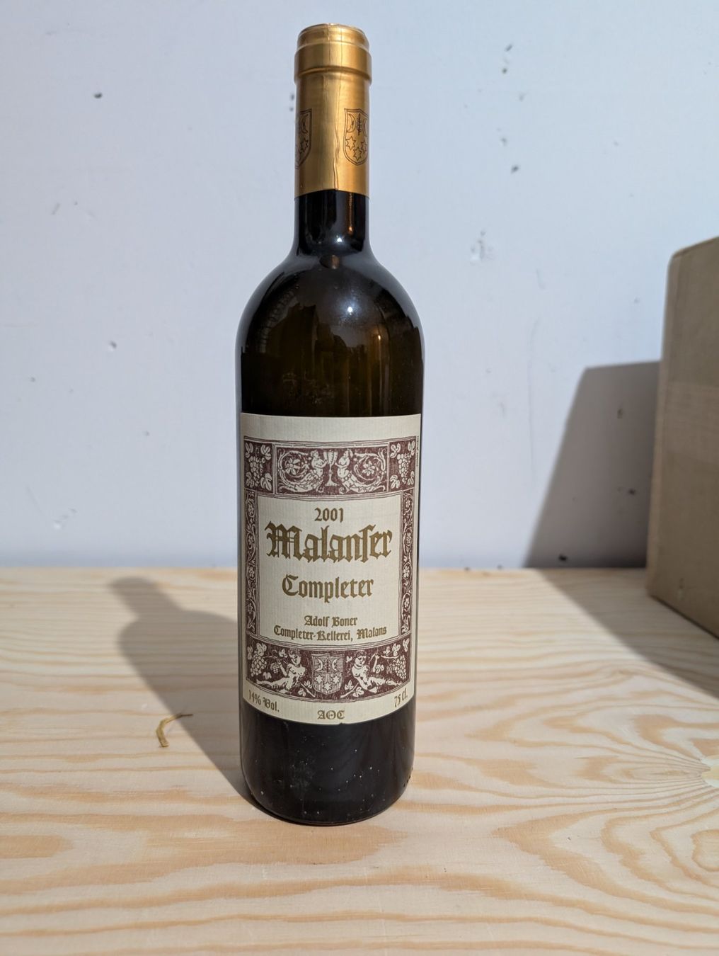 Vino: ADOLF / GIANI BONER Completer 2001 – Nuovo (secondo la descrizione) da Nänikon venduto da jrha2000