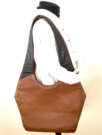 OWA Hobo Ledertasche Ex. 9/12 limitiert cognac - dunkelbraun