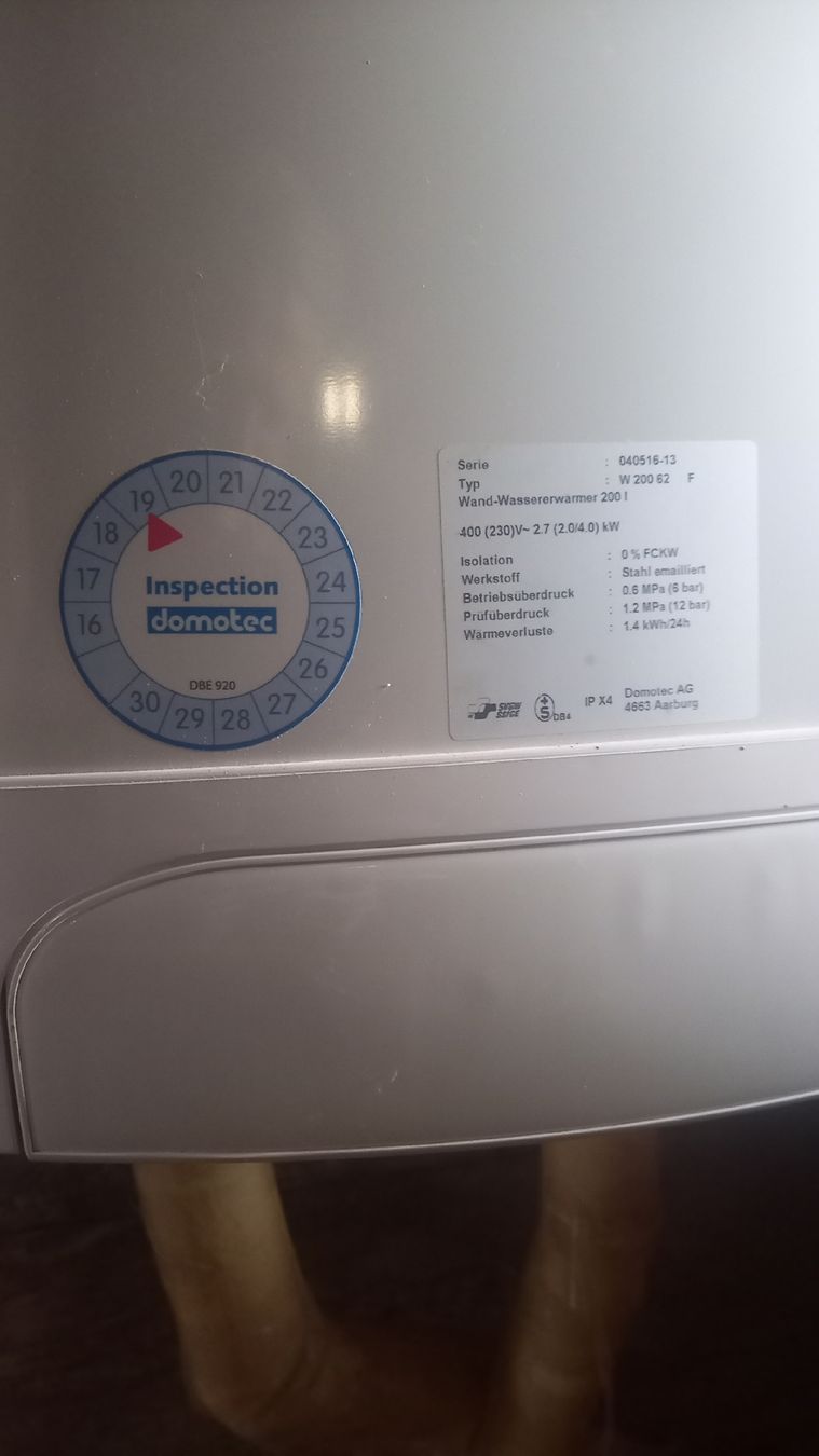 Sanitari: Warmwasserboiler 200 Liter Boiler – Usato da Haslen AI venduto da hagi05 1