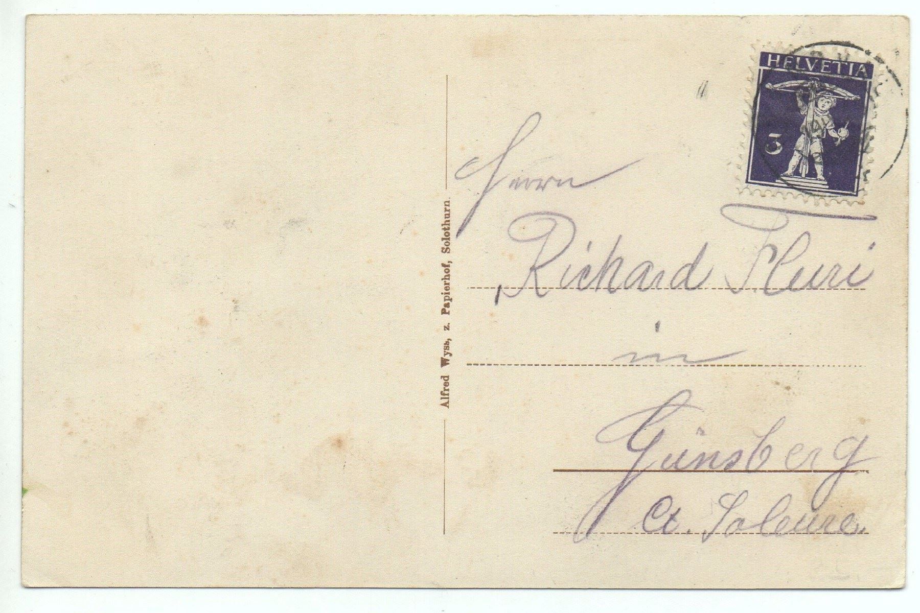 Cartoline postali: GRANDVAL Berner Jura – Usato da Jona venduto da philajona 1
