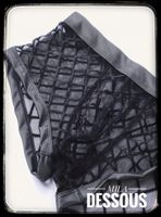 Herren Diamant Mesh Slip Sexy Kunstlederbund 🟡 L 🟡