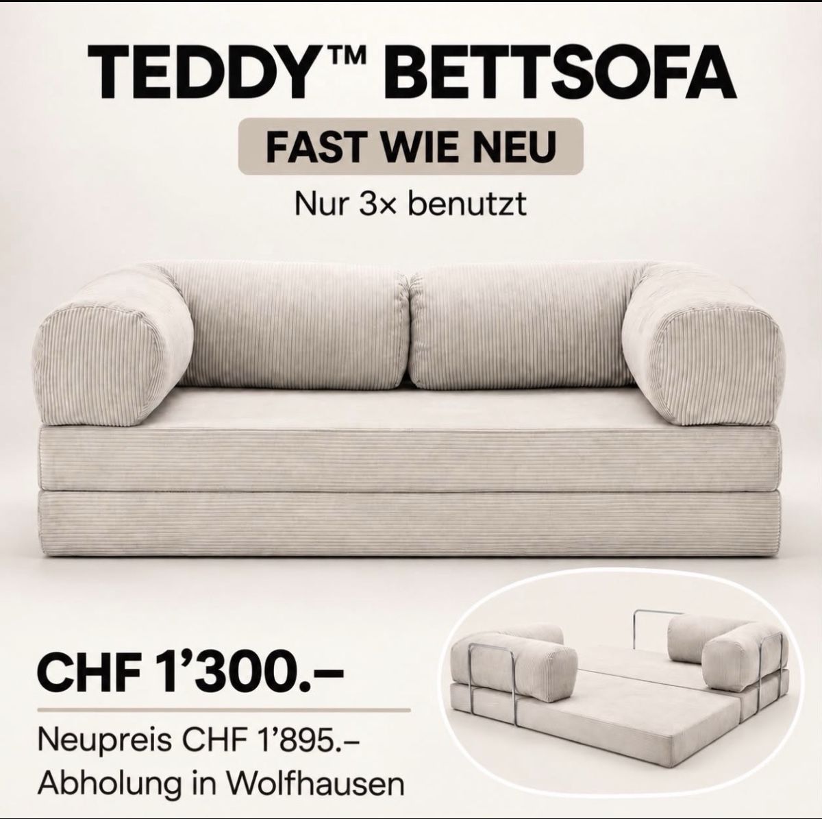 Divani: Bettsofa Teddy – Nuovo (secondo la descrizione) da Embrach venduto da Trendy24