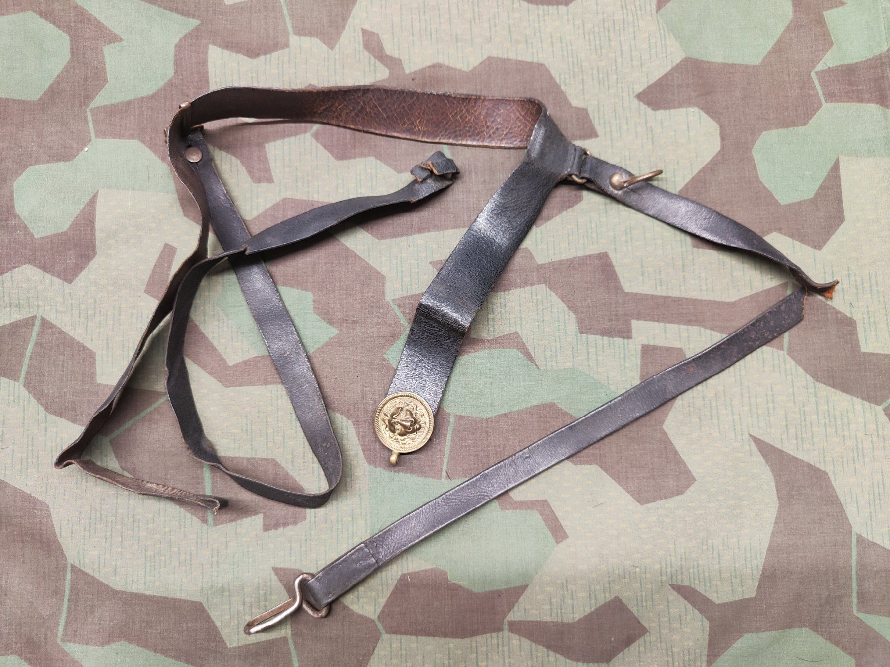 Schweizer Armee Uniformi: Leibgurt Ord. 1852, Ersatzteilspender – Difettoso da Bauma venduto da SwissMilitaria