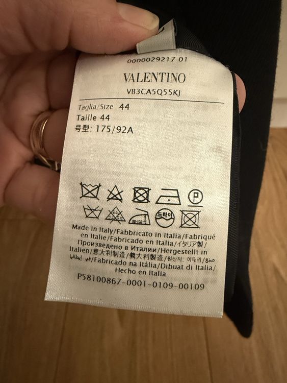 Black Valentino wool coat 44 4