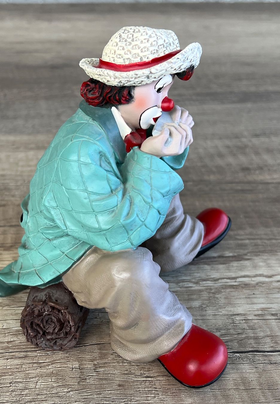 Statuette: Clown Figur mit spielender Mundharmonika – Usato da Kriens venduto da redez 1