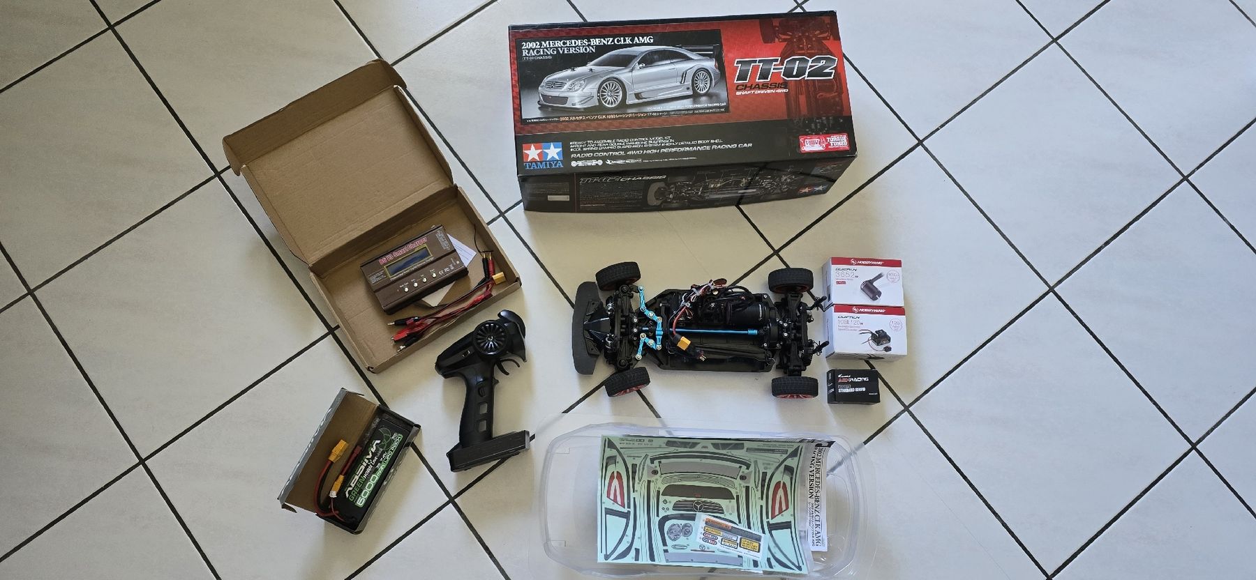 Tamiya Modellismo RC: TT-02 Mercedes CLK AMG – Nuovo (secondo la descrizione) da Siviriez venduto da gad_6pqg 1