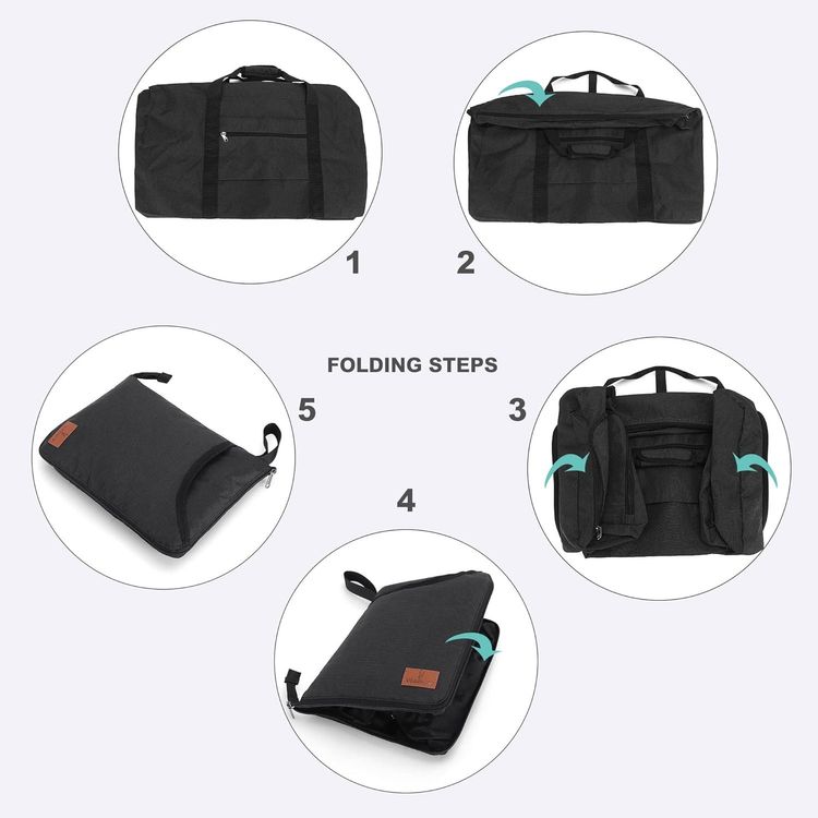 Borse: Faltbare wasserdichte Reisetasche 100L große mit Schuhfach – Nuovo e nell'imballaggio originale da Genève venduto da Top-Trend 1