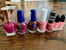 7x Nagellack „Pink / rosa“