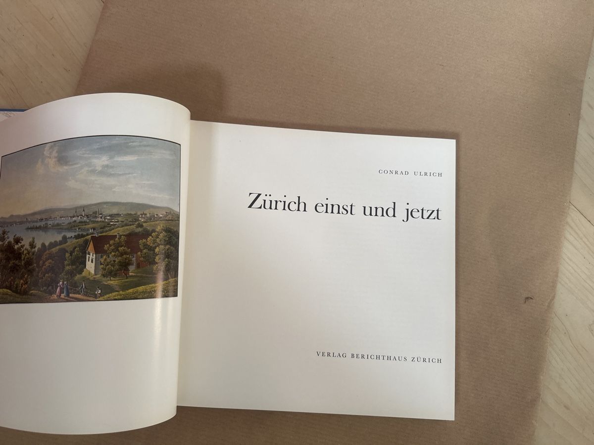 Bücher: Zürich einst und jetzt - Bildband mit Text 1965 – Gebraucht aus Frauenfeld von aluma14 1
