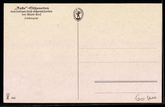 Cartoline postali: Marte Graf: Verlorenes Schachspiel, Sche – Usato da Berlin venduto da bartko-reher 1
