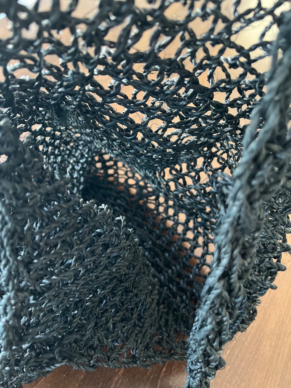 Borse da donna: Strenesse- Schwarze Fischernetztasche – Usato da Ebmatingen venduto da Mistelu 1