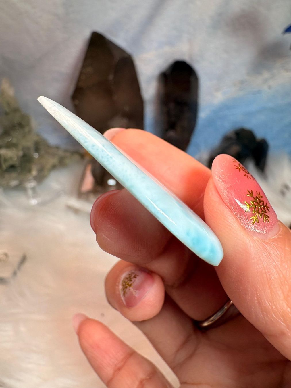 Minerali & Pietre curative: Larimar Cabochon – Nuovo (secondo la descrizione) da Neuheim venduto da m.hald 2