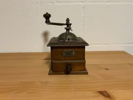 Antike GELMA Kaffeemühle Holz, tolles Sammlerstck, top Zstd.