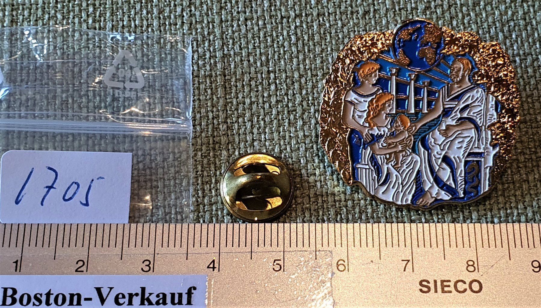 Spille & Fermagli: I705 Kunst Pin Simone Erni - Hippokrates – Usato da Reinach BL venduto da Boston-Verkauf 2