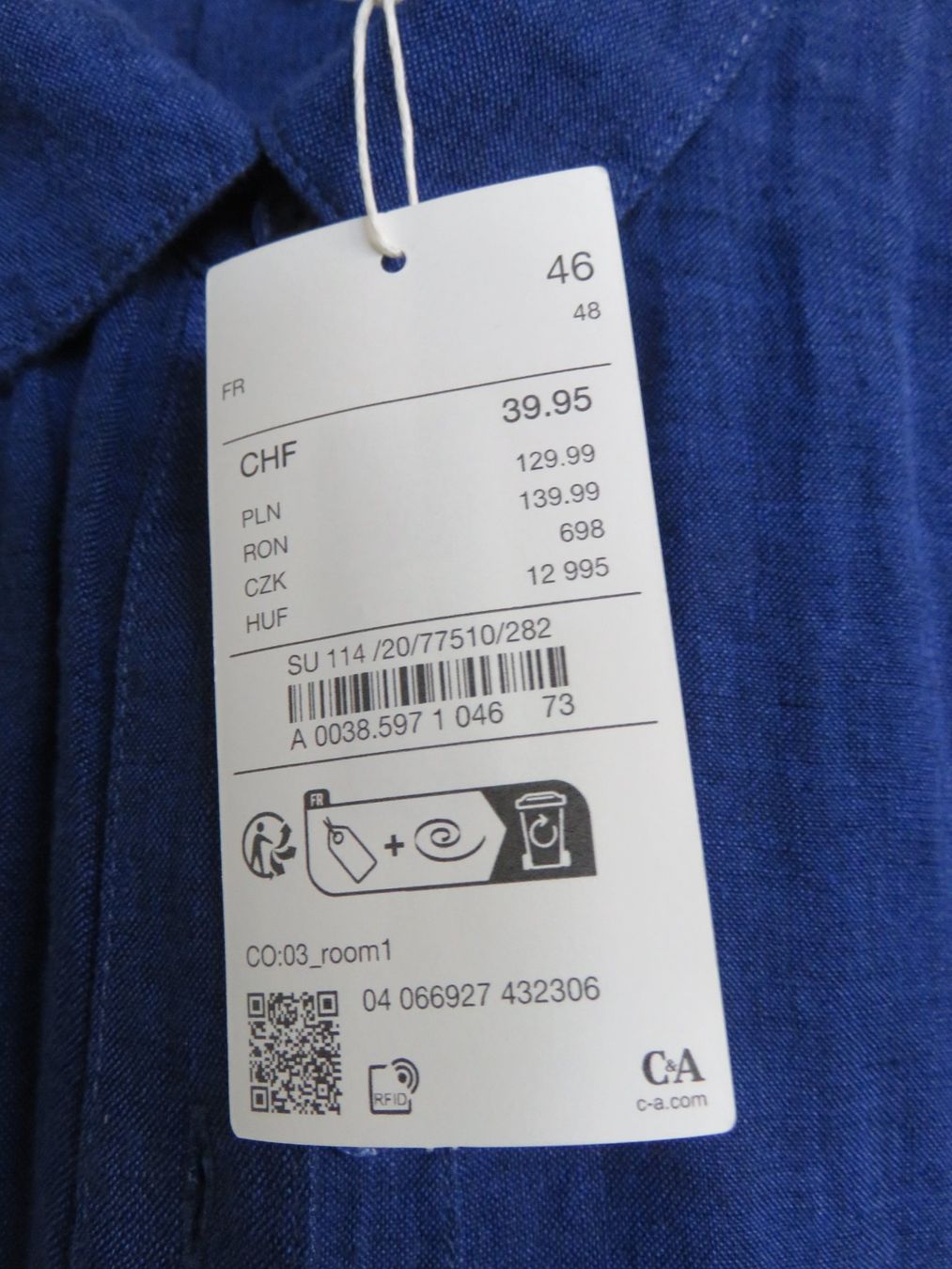Blusen: LEINENBLUSE Gr. 46/8 – Neu und originalverpackt aus Lachen SZ von portofino01 2