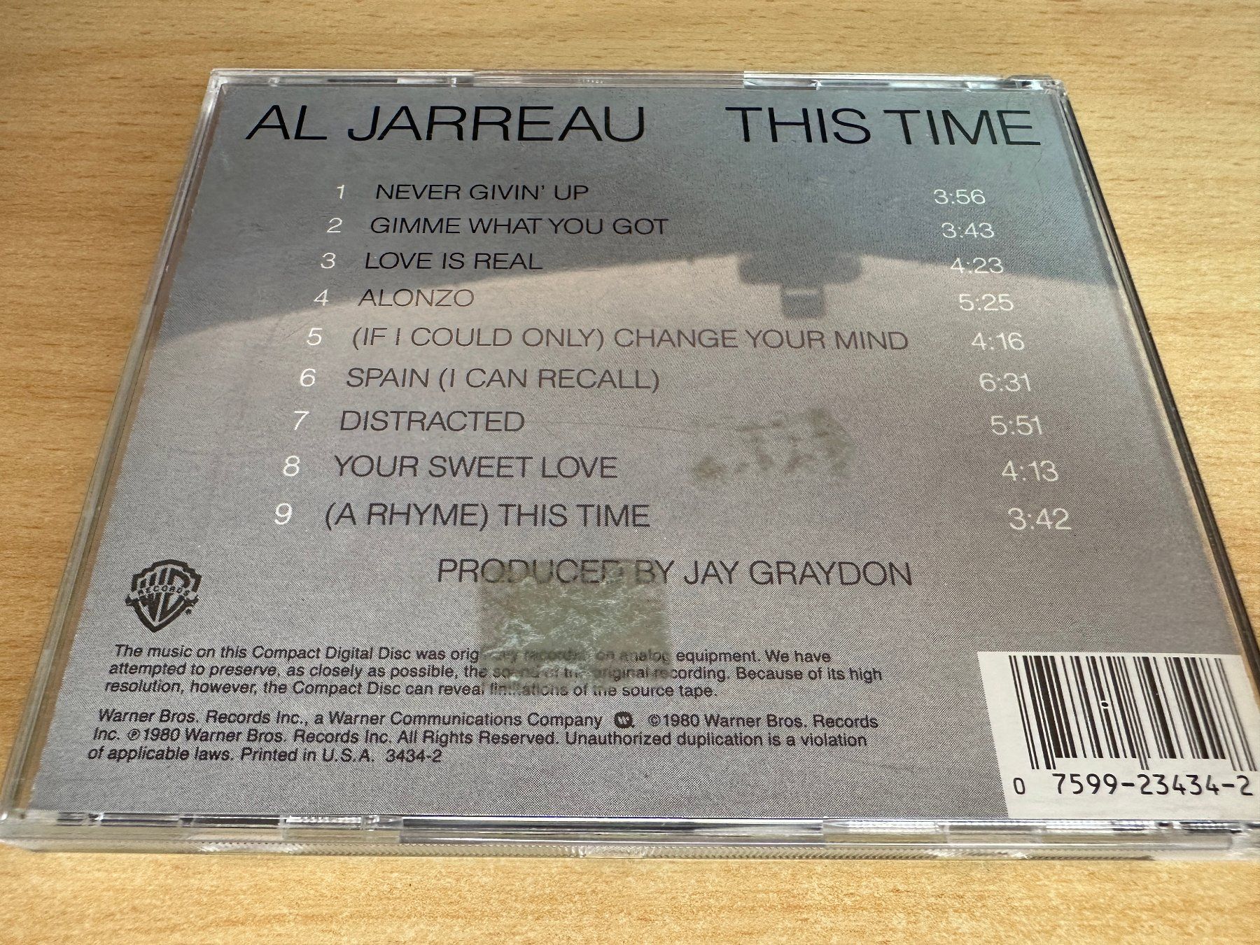 CDs: Al Jarreau – This Time – Gebraucht aus Rikon im Tösstal von Alpenmutz 1