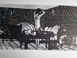 MAX HUNZIKER ZINKÄTZE SIGNIERT BLATTGRÖSSE 70X50CM