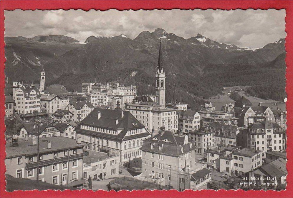Cartoline postali: ST. MORITZ-DORF – Usato da Grüningen venduto da Kartenlaube