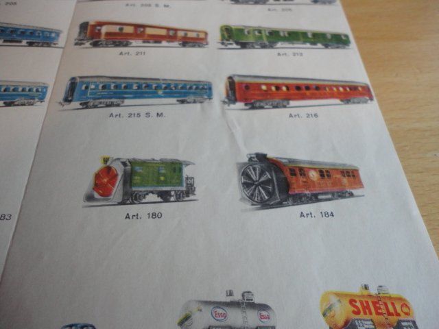 Pocher Modellini di ferrovie: Pocher Prospekt 1958 mit Preisliste – Usato da Wittenwil venduto da trixmartin 3