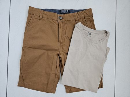 Sommer Set: H&M Gr.152 Shorts + C&A T-Shirt, Gr.164 Top!