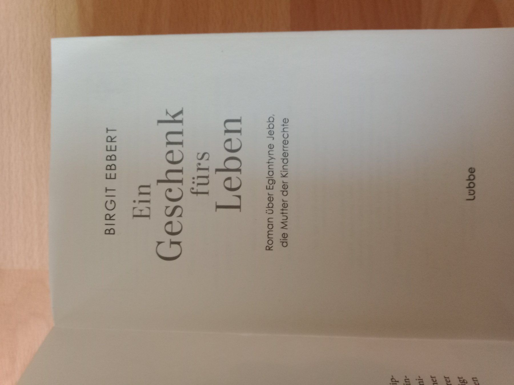 Libri: Birgit Ebbert Geschenk fürs Leben Eglantyne Jebb Kinderrecht – Usato da Wangen b. Olten venduto da EmilythestrangeX 3