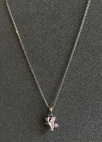 Kette mit Anhänger, Fee mit Steinchen, 925 Silber