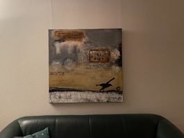 Abstraktes Wandbild (100x100 cm)