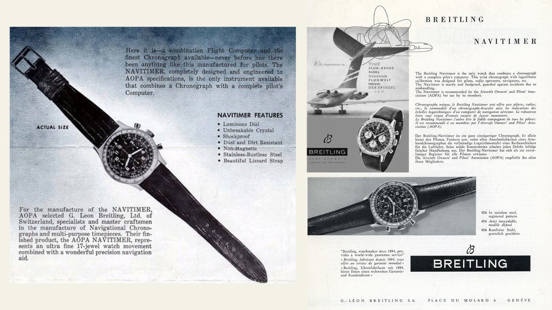 Breitling Orologi: Breitling Navitimer Ref. 806 Big SubDial, Cal. Venus 178, 70 – Usato da Eschert venduto da Watchlegend 9
