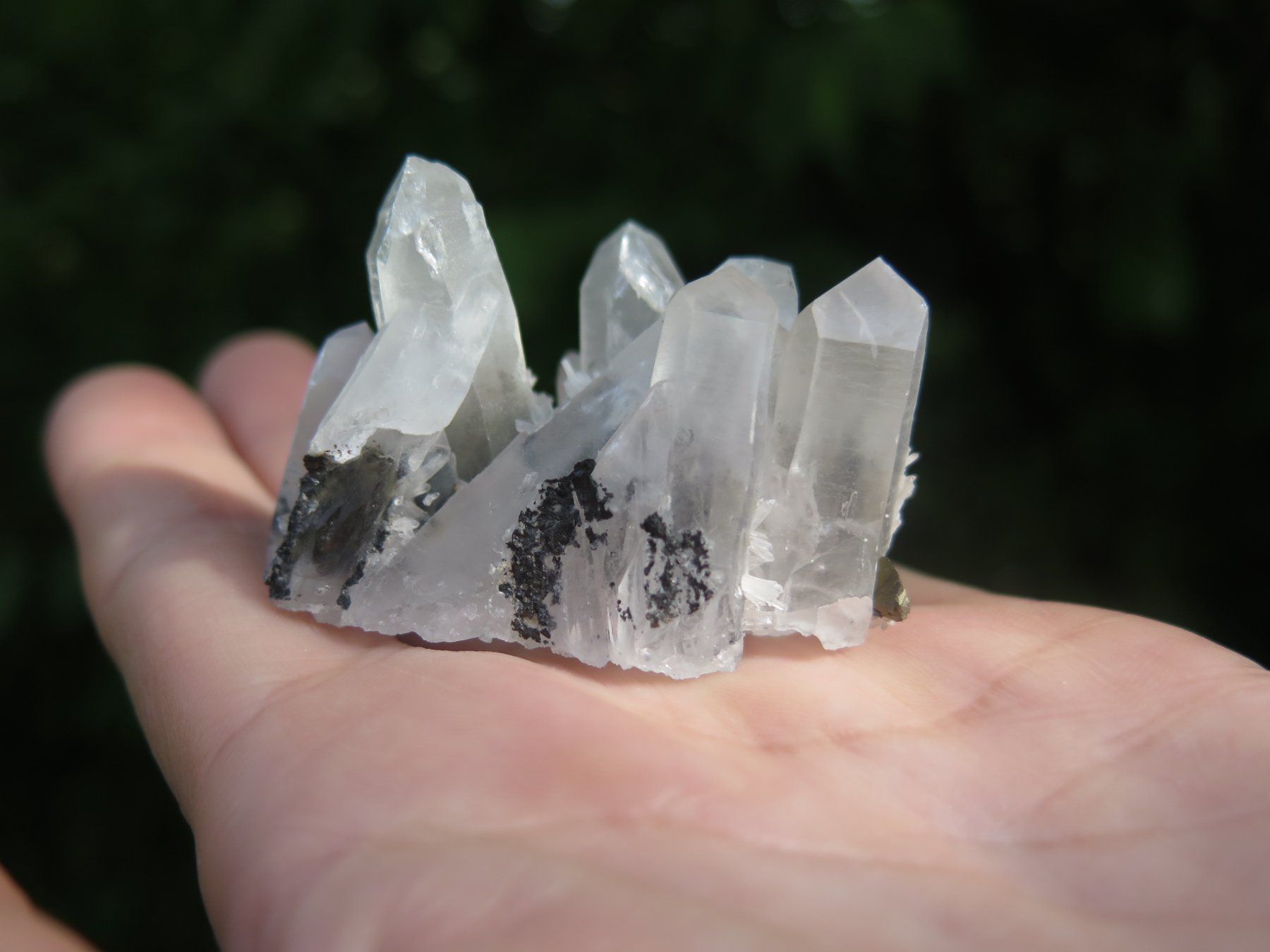 Minerali & Pietre curative: Bergkristall mit Sphalerit von Bulgarien – Usato da Schaffhausen venduto da Yamakana51L8736OQ8 8