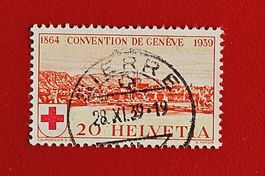 CONVENTION DE GENEVE 240 VOLLSTEMPEL SIERRE VALAIS 1939