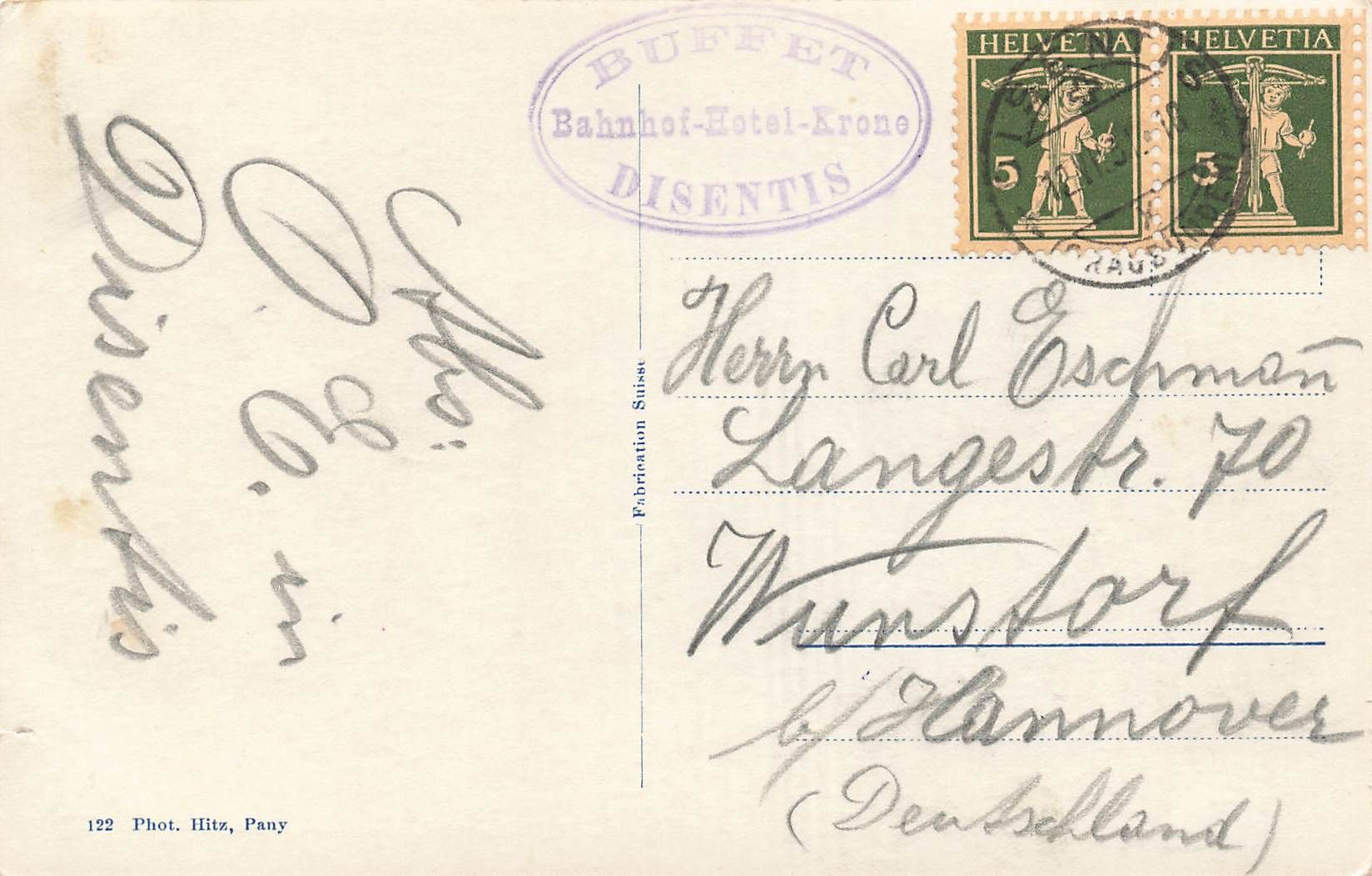 Cartoline postali: Gotthardpass (UR) – Tomasee – Usato da Biasca venduto da Blenio71 1