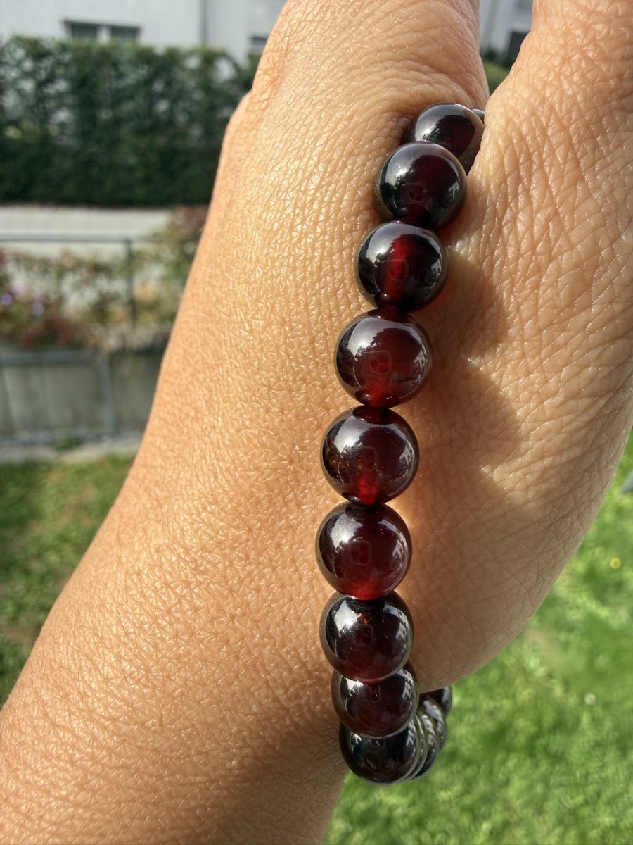 Bracelets: Echtes Rotes Granat 7mm – Neuf (Voir description) à Jegenstorf par SteinGlanz 4