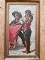 Antikes Gemälde Bild Meister Werk Smail 1878