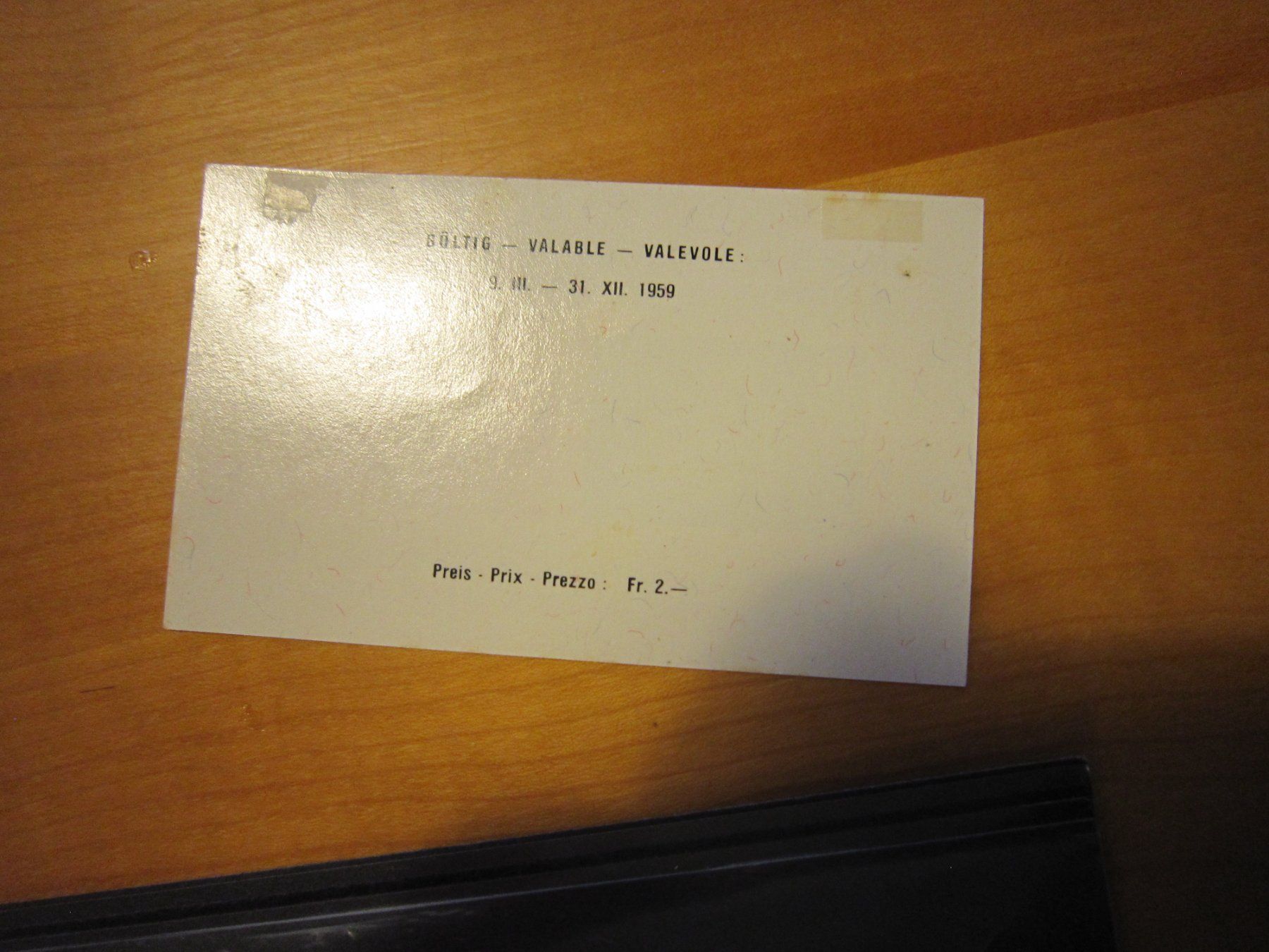 Tous les timbres: B1 Block 1959 postfrisch – D'occasion à Giubiasco par sal_9j6w 1