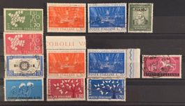 Italien 1961-1962 Lot 12 Werte Europa CEPT Gemischt ** / o