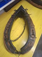 Pferdegeschirr Leder mit Messing Beschriftung Johann Eichhor