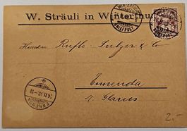 alte Postkarte 24.II.1898 