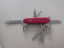 Victorinox Huntsman Economy 1977-86 Rot Zustand wie abgebild