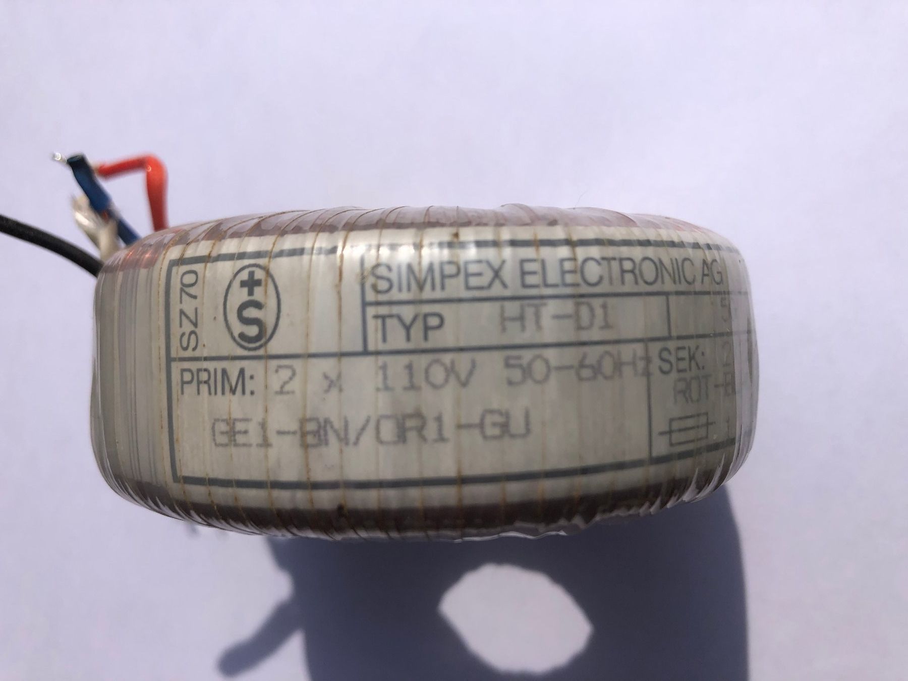 Componenti elettronici: Ringkerntransformator / transf. torique – Usato da Courfaivre venduto da Bernard1959 1