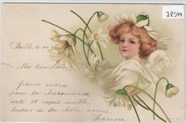 Mädchen im Frühling - Litho - Serie 134
