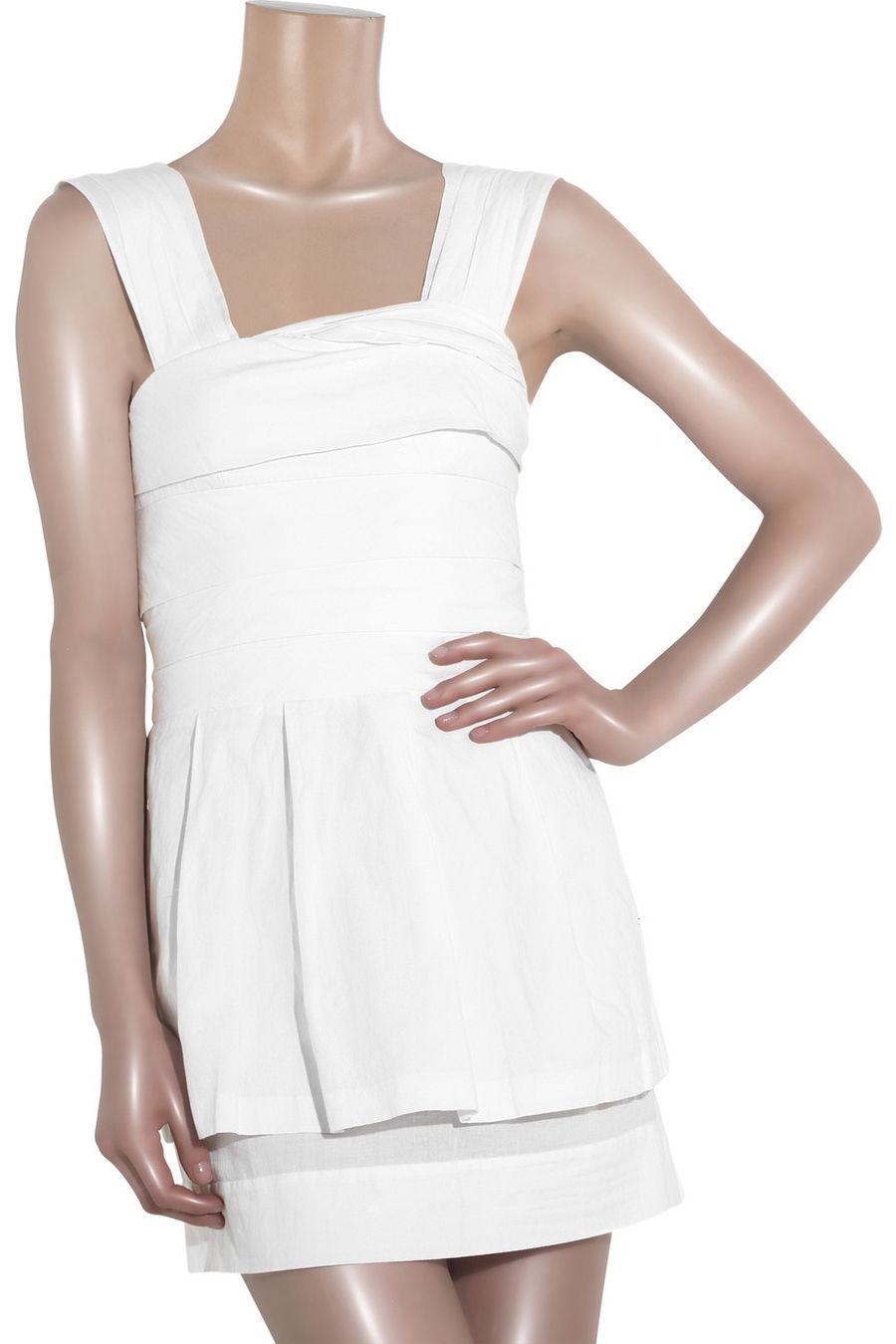 Vestiti: Robe d’été dos nu blanche Alice + Olivia – Nuovo (secondo la descrizione) da Lausanne venduto da Stephaniesdressing 6
