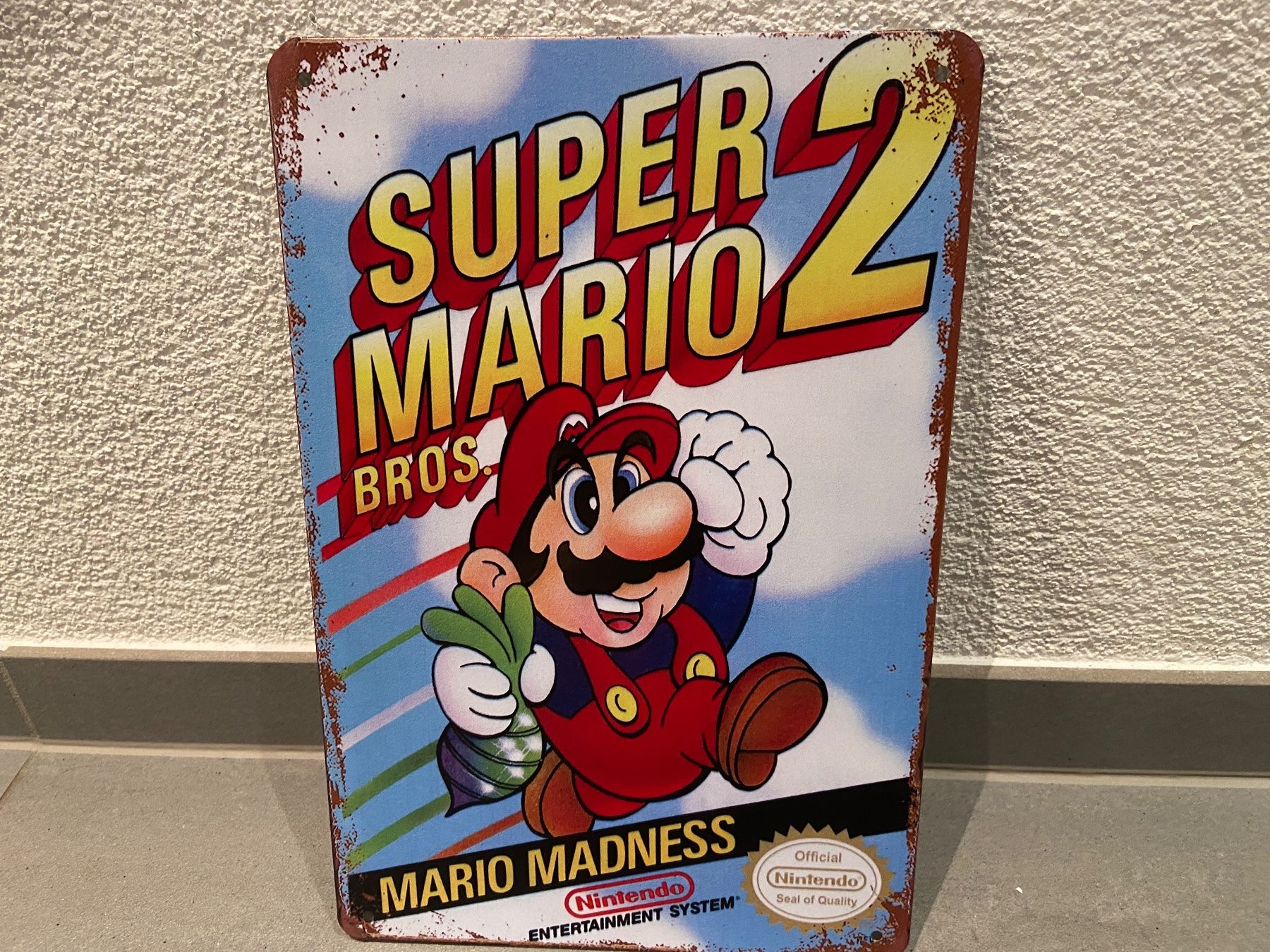 Schilder: SUPER MARIO 2 / VINTAGE BLECHSCHILD  NEU ! – Neu und originalverpackt aus Seon von Aaargauer01 2