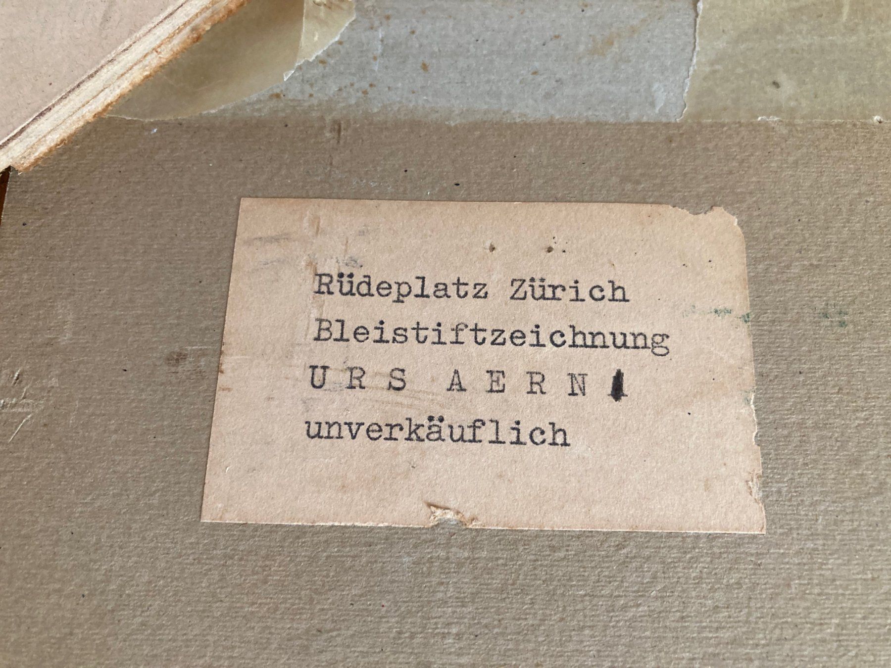 Poster & Bilder: Urs Aerni originales Bild 1945 – Gebraucht aus Würenlos von cba_b9kw 1