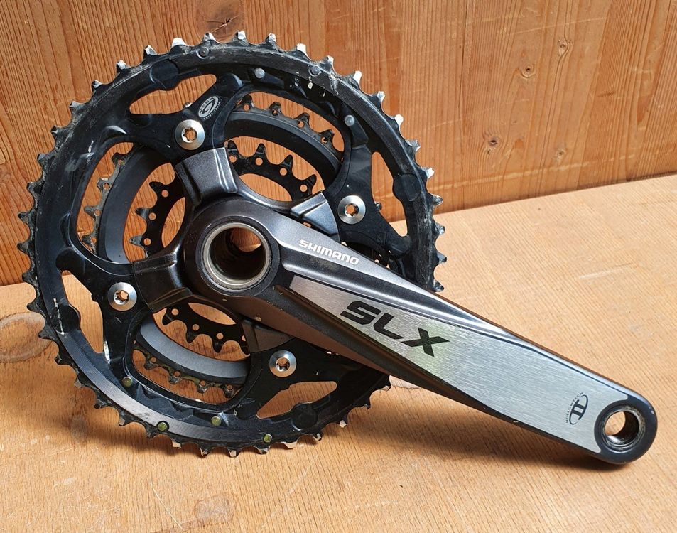 Pédalier SHIMANO SLX FC-M660 175mm 22/32T - Avec Protection, Alu, Double Plateau - Occasion Bon état