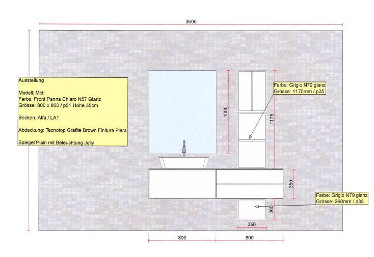 Mobili per bagno: AB AUSSTELLUNG Modernes Badezimmermöbel-Set – Nuovo (secondo la descrizione) da Oberentfelden venduto da sil_x6b5 1